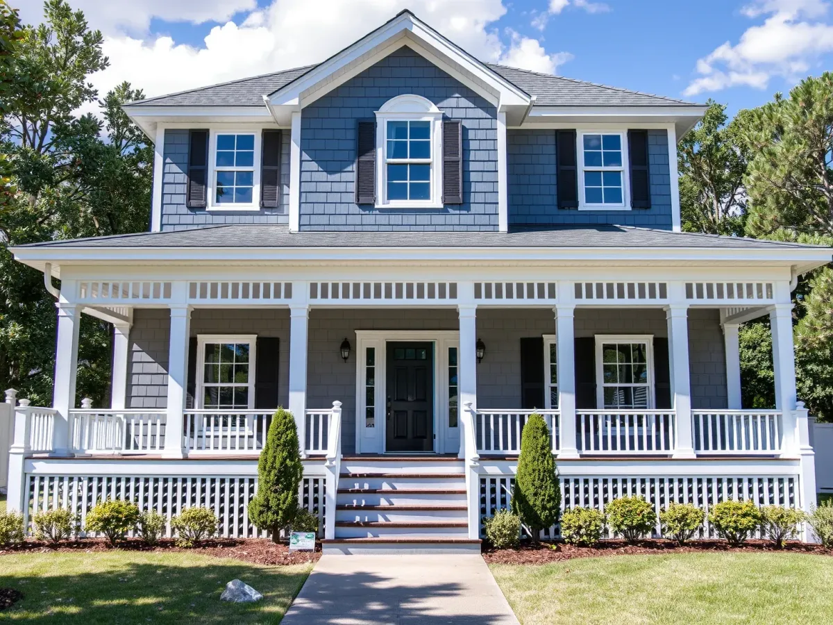 Close-up of a modern Exterior Painting feature in Morehead City, NC, emphasizing quality finishes.