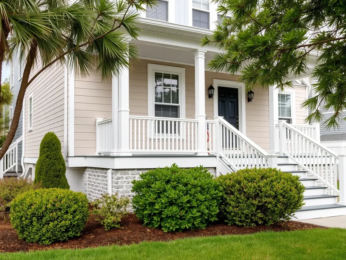 After photo of a modern Exterior Painting in Morehead City, NC, showcasing enhanced design and durability.