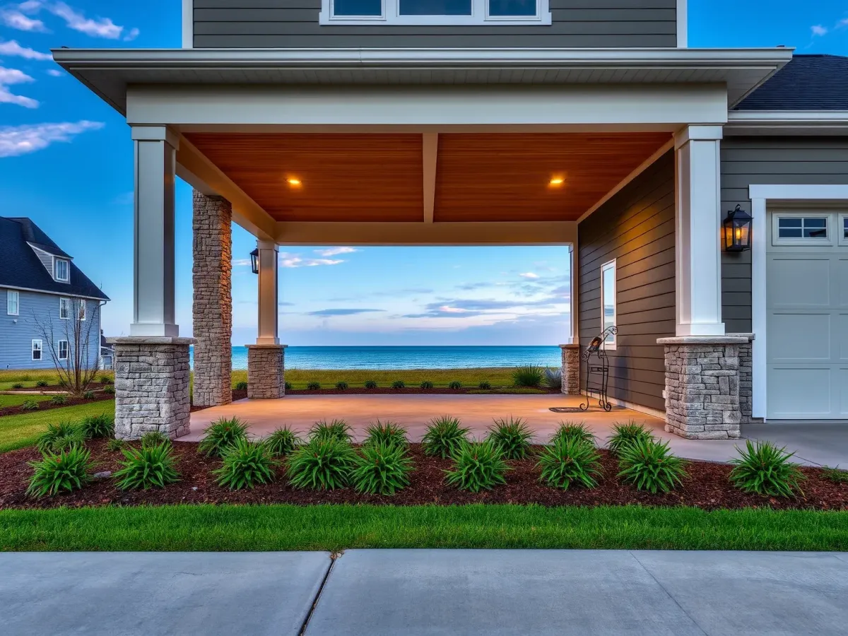 After photo of a modern Concrete Services in Morehead City, NC, showcasing enhanced design and durability.