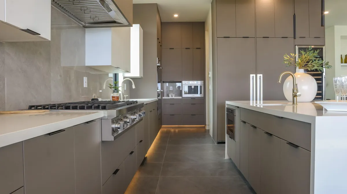 Kitchen makeover with modernized interiors and updated fixtures