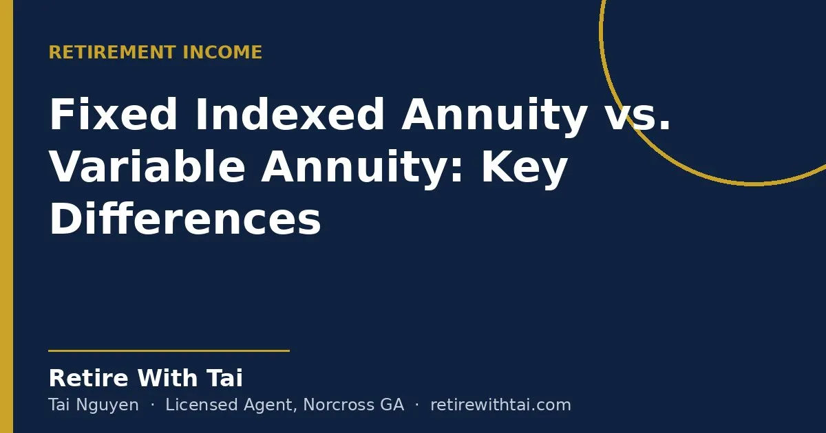 Fixed Indexed Annuity vs. Variable Annuity: Key Differences