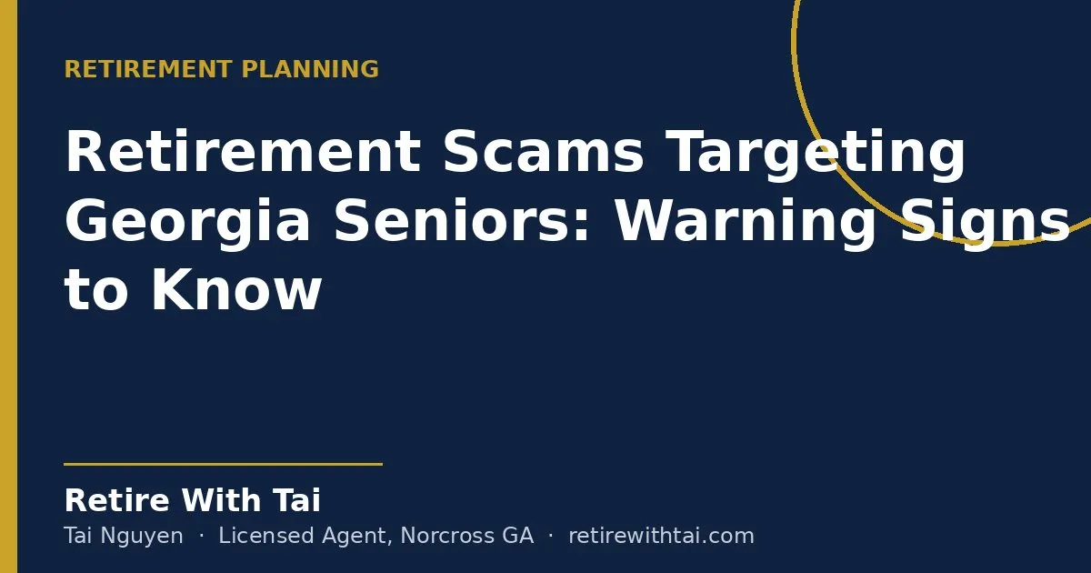 Retirement Scams Targeting Georgia Seniors: Warning Signs to Know