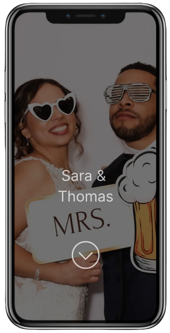 Custom online photo booth gallery