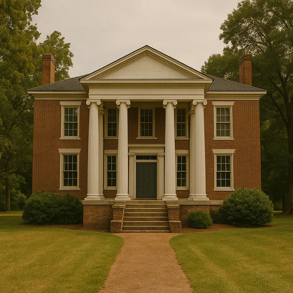 A historic home under restoration
