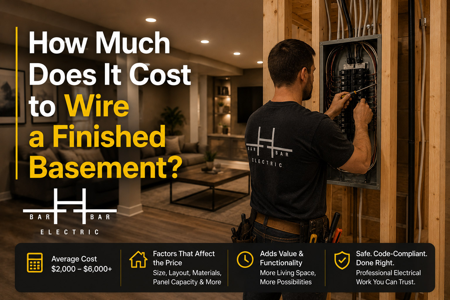 How Much Does It Cost to Wire a Finished Basement?