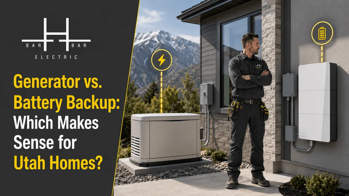 Generator vs. Battery Backup: Which Makes Sense for Utah Homes?