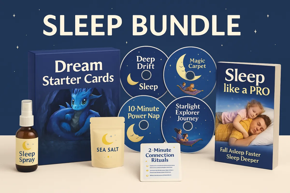 Father reading a bedtime story to two children in a softly lit room, diverse family, cozy pajamas, 3:2 aspect ratio