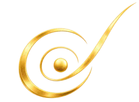 Concentric circles with a sense of spiral movement