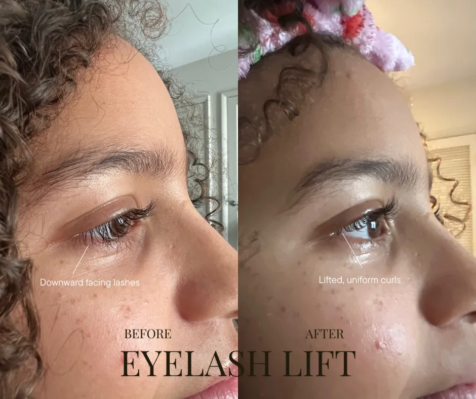 eyelash ift thick lashes before and after ashburn va