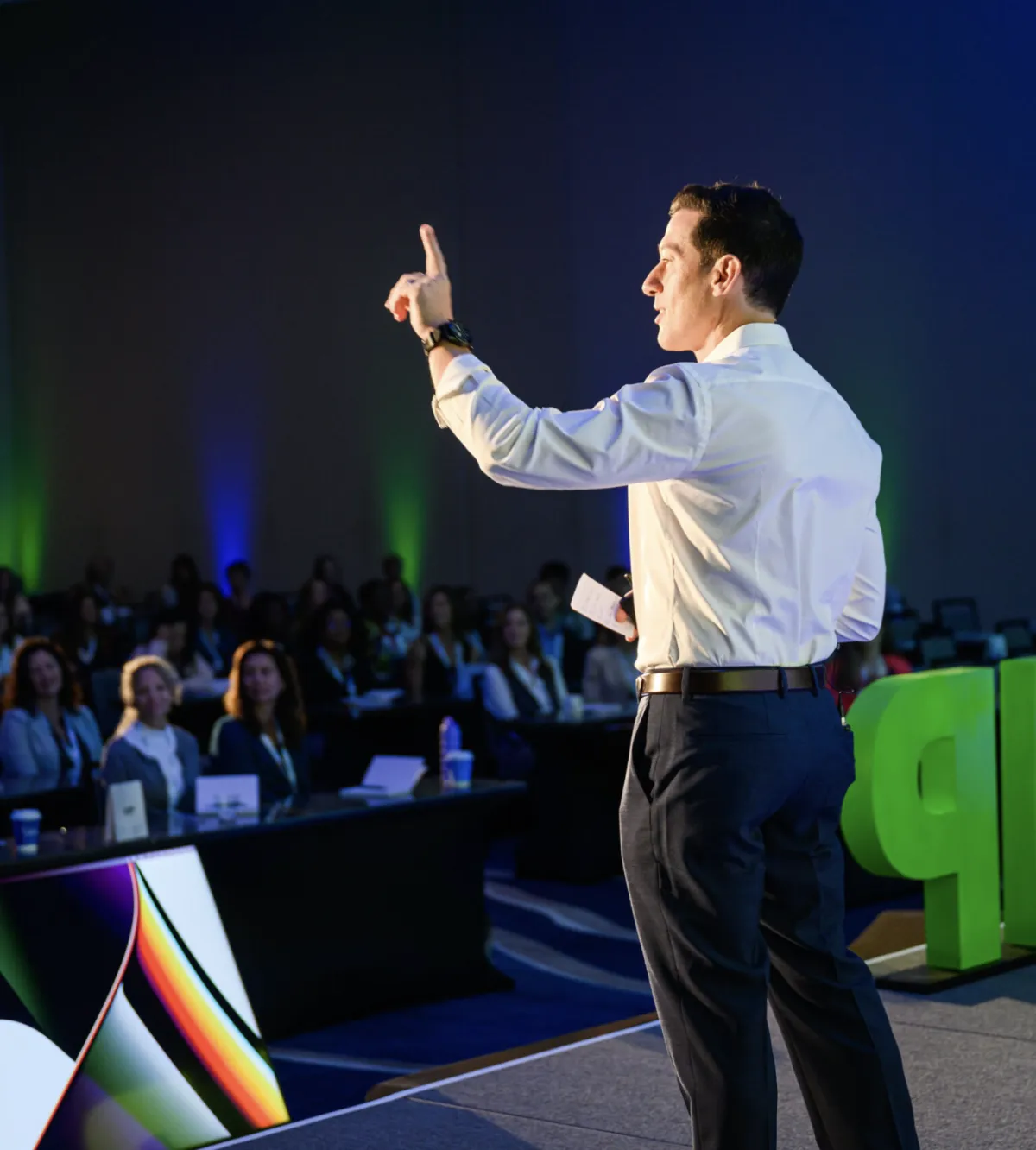 Dr. Stephen Cabral Speaking on Stage