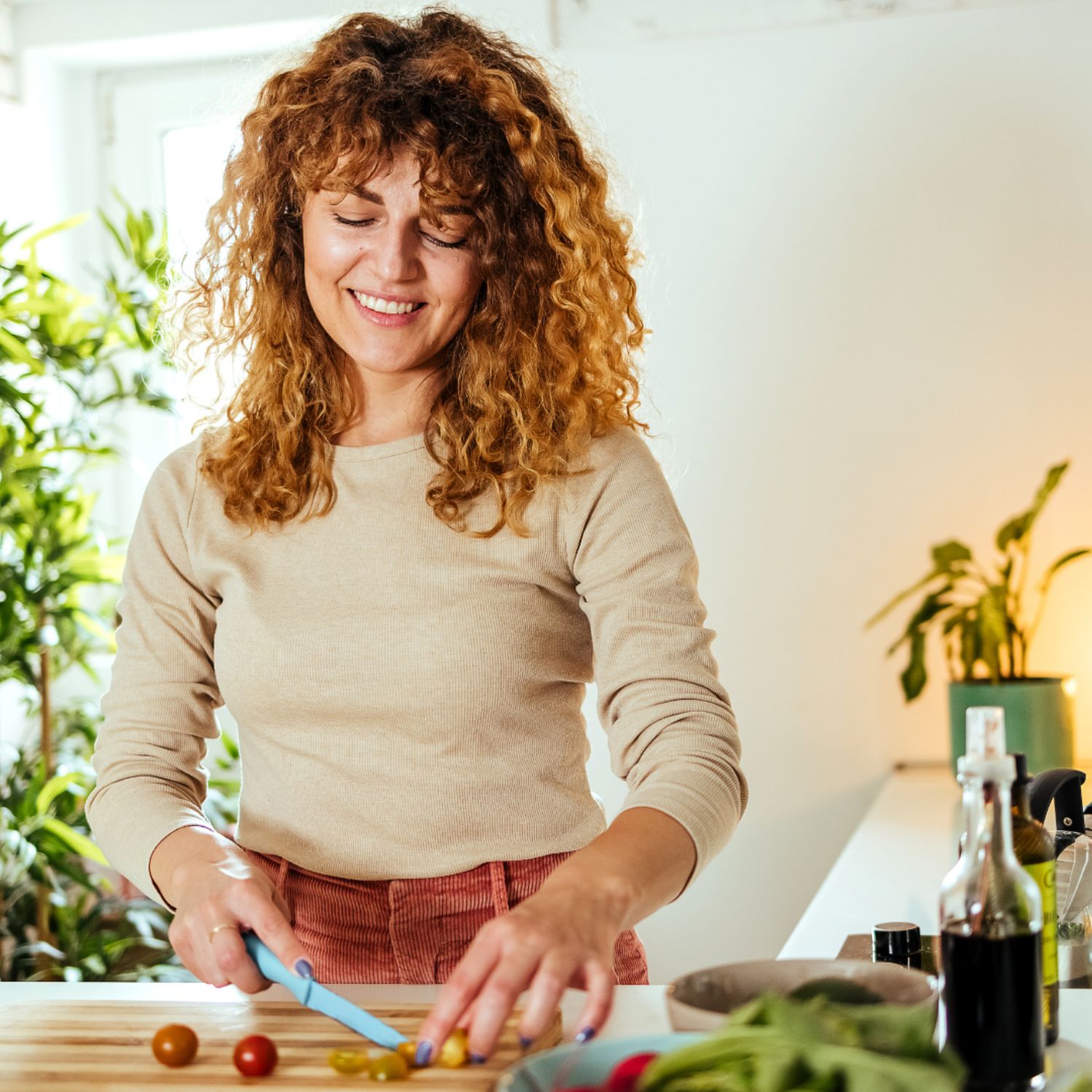 Woman Cooking Based on Bioindividuality