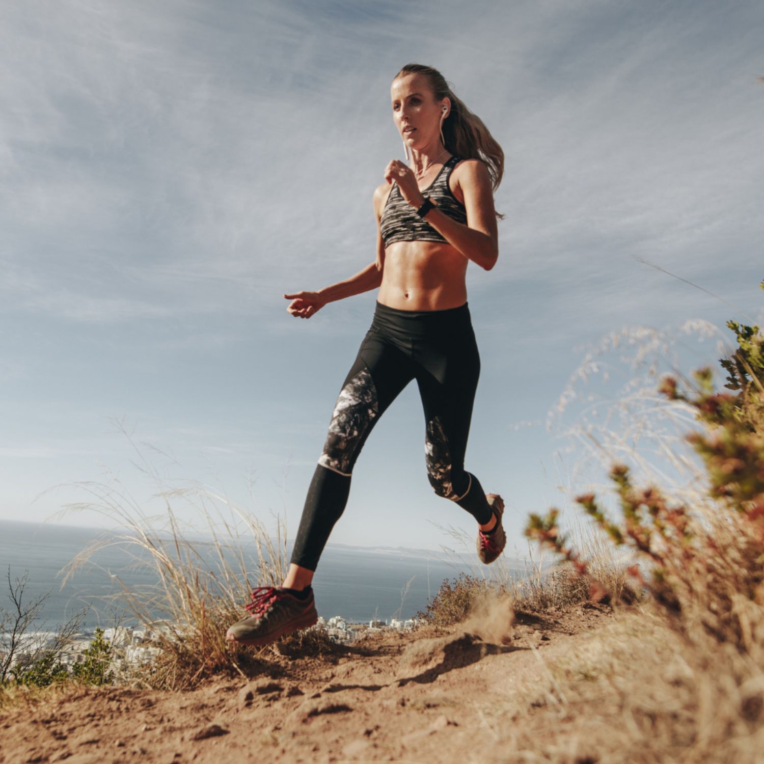 Woman Running for Exercise