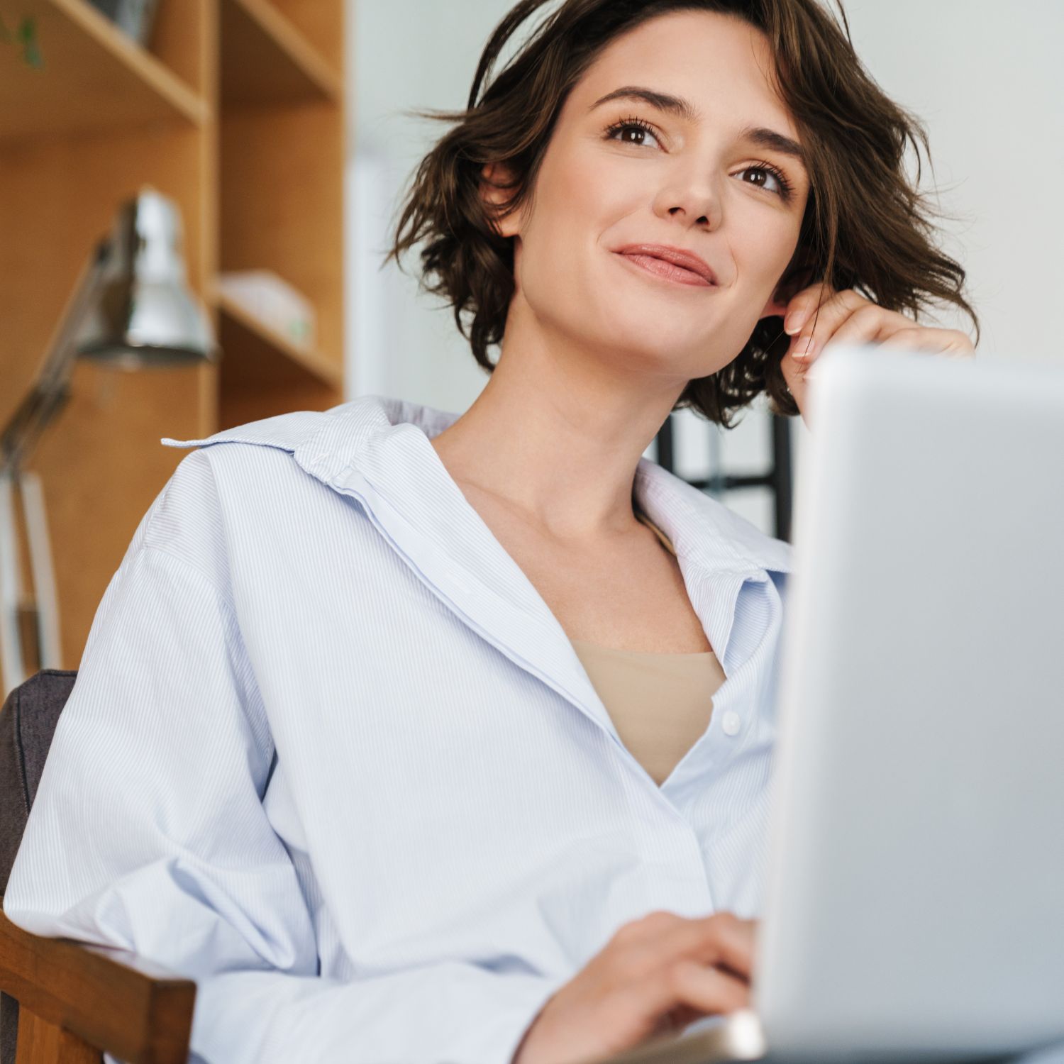 Health Coach Working at the Computer
