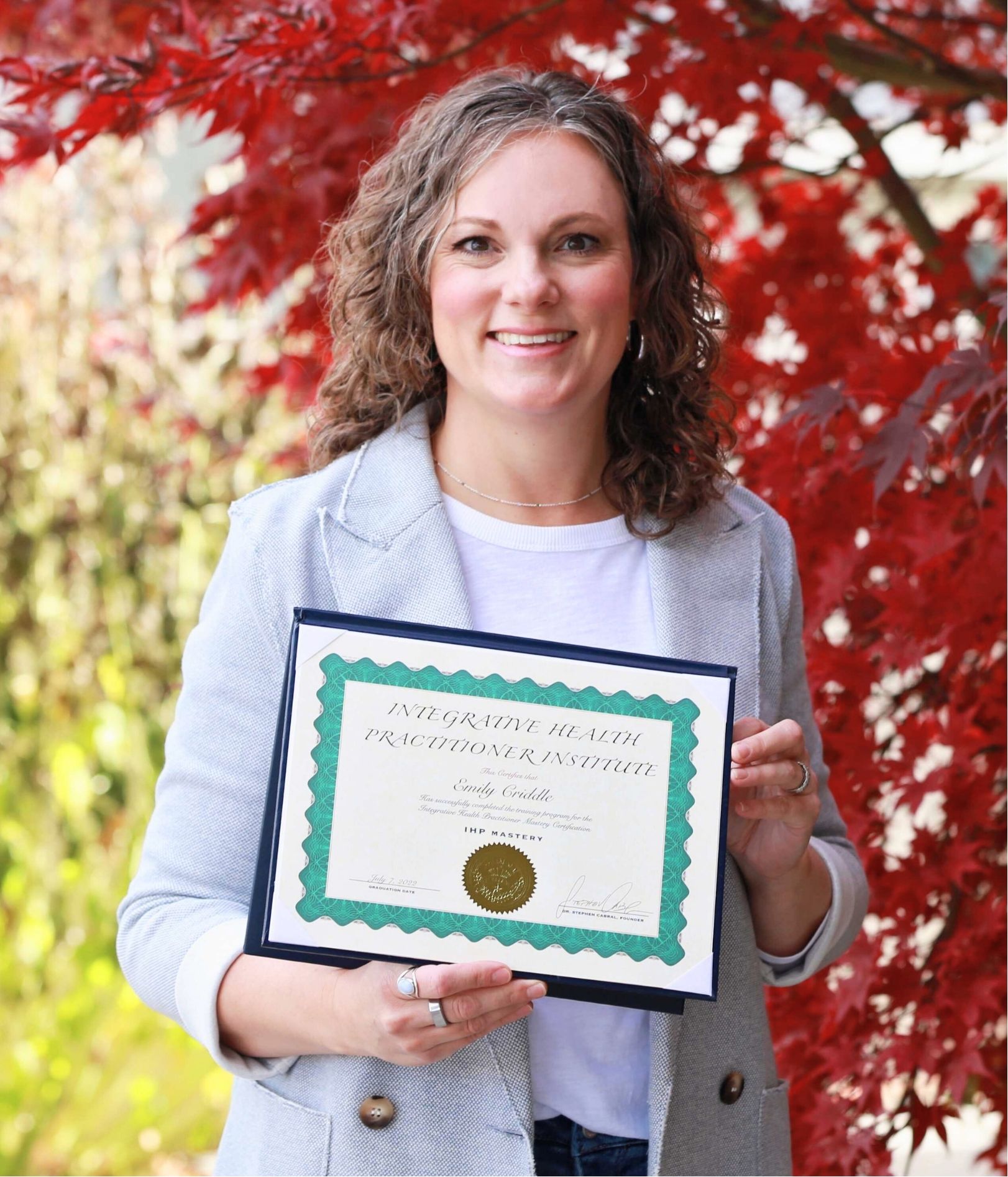 Emily Criddle, IHP Mastery Graduate