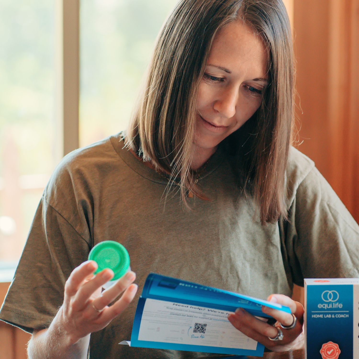 Woman Taking Mold & Mycotoxins Functional Medicine Lab Test