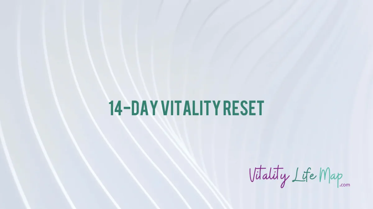 Vitality Life Map On Demand Do it for yourself not by yourelf