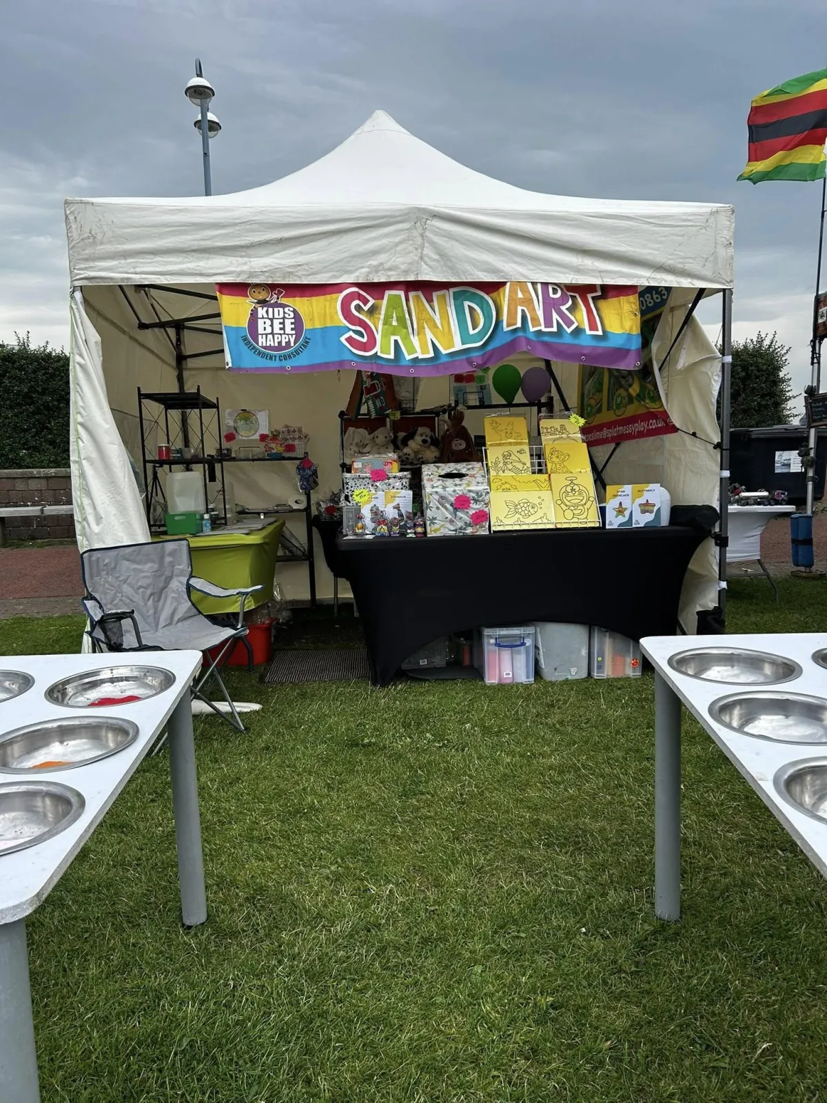 sand arts and crafts kids workshops and parties in Morecambe