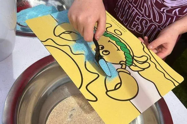 sand art party package for kids in Morecambe