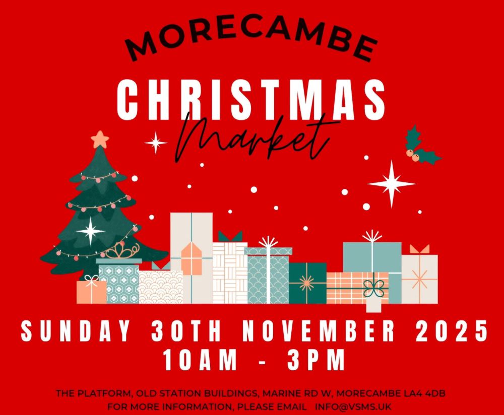 Morecambe Christmas Market 2025 kids Christmas workshops and sand art activities