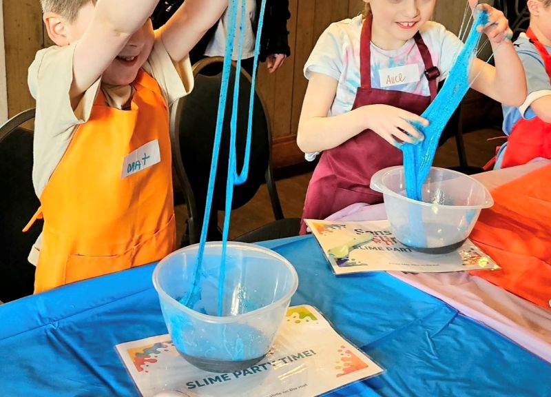 slime workshop and party for kids and family in morecambe
