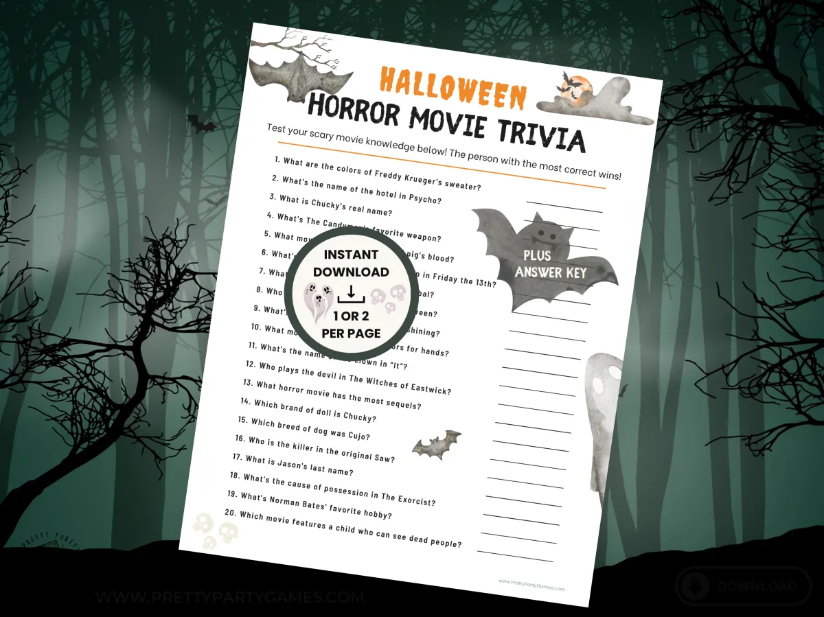 Horror Movie Trivia Game