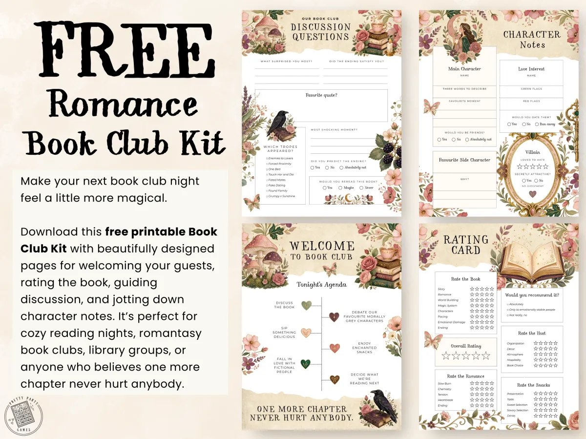Free Book Club Kit Printable