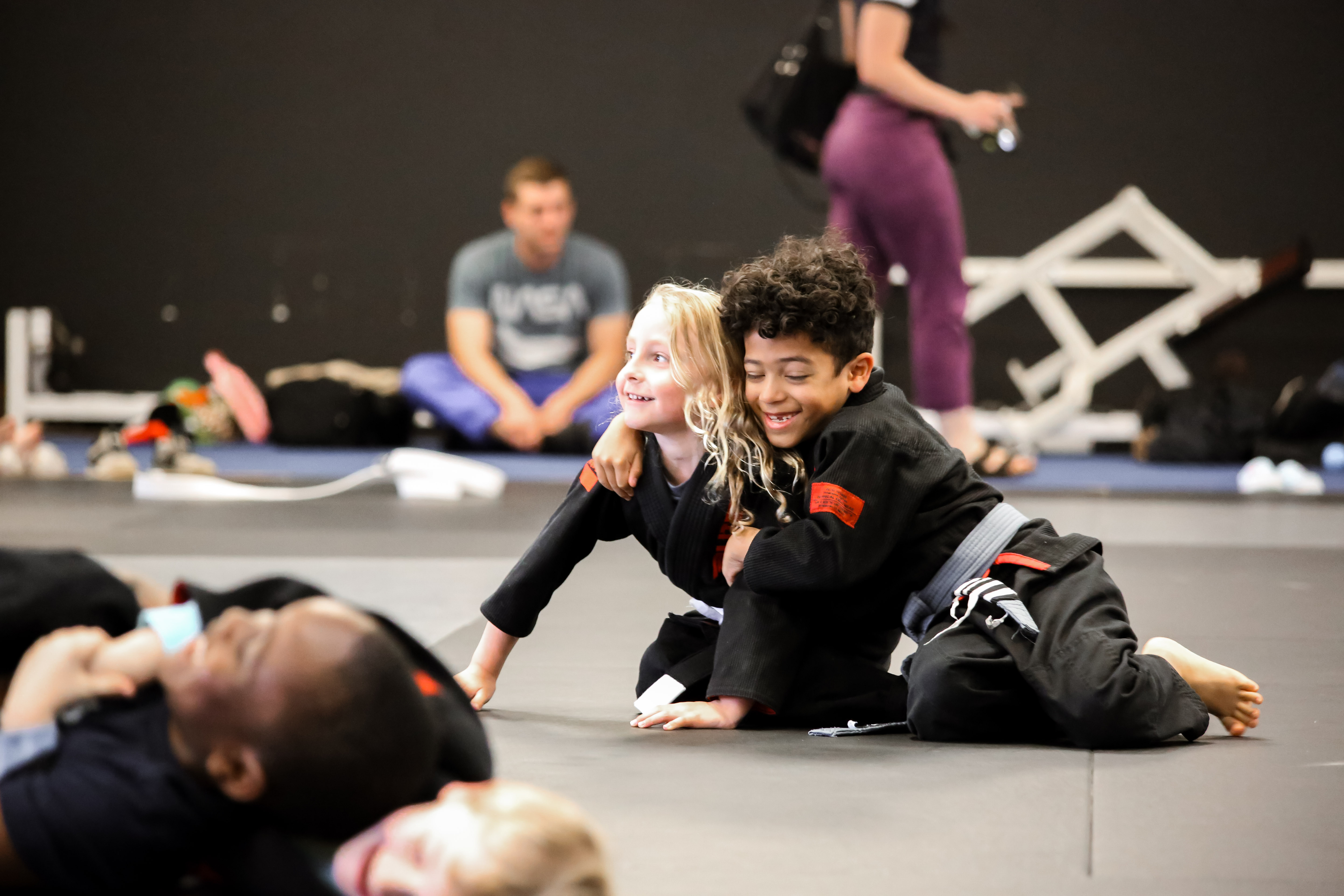 Kids martial arts class Winder Georgia homeschoolers.