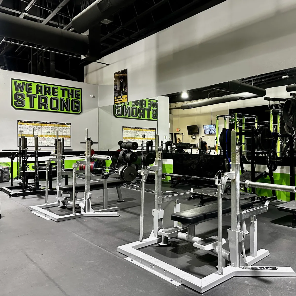 Women doing leg exercises at a Las Vegas local gym.