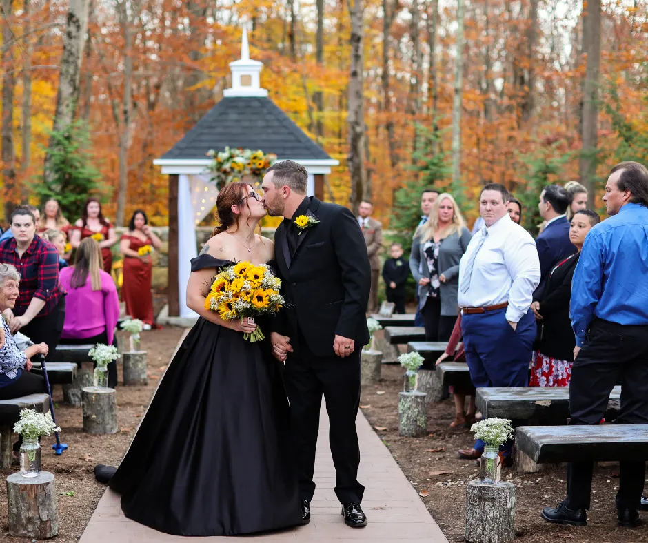 outdoor fall wedding ma