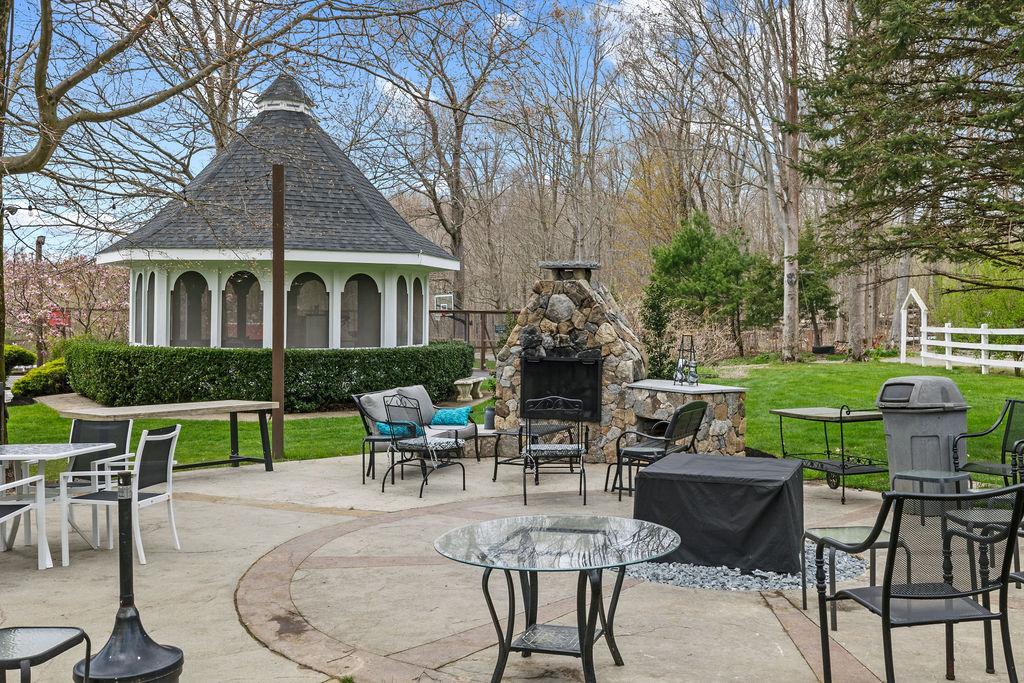 wedding venue with fire pit