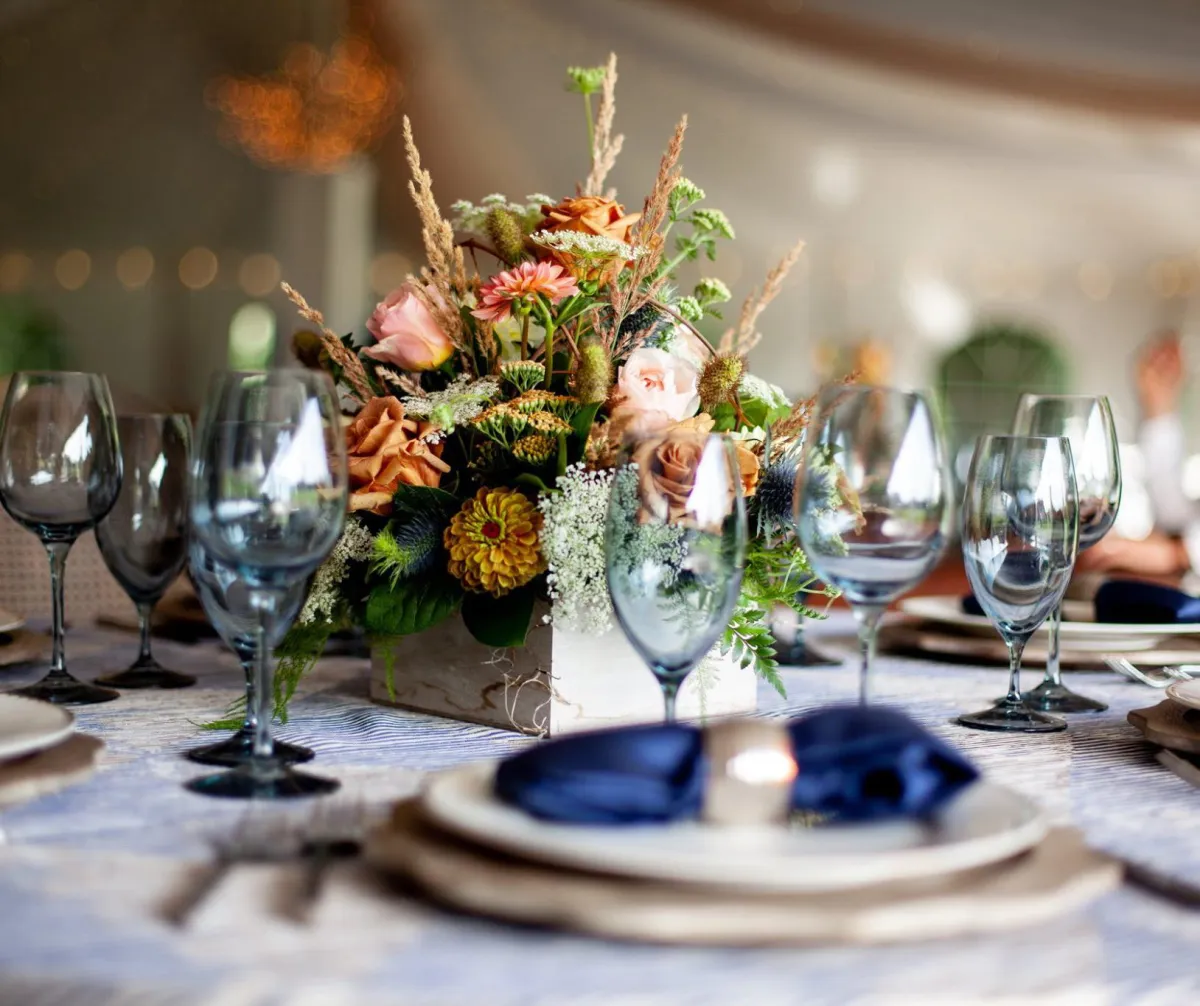 wedding vendor table decor