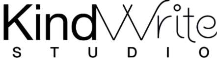 KindWrite Studio logo in black
