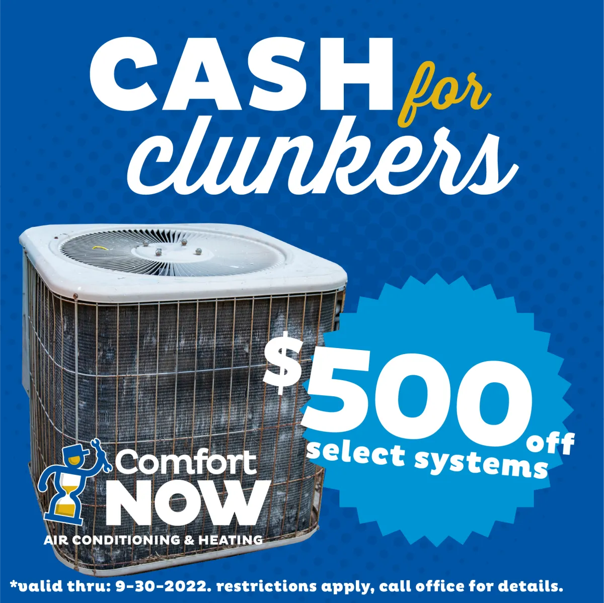 Cash for your Clunker! Up to $500 cash off