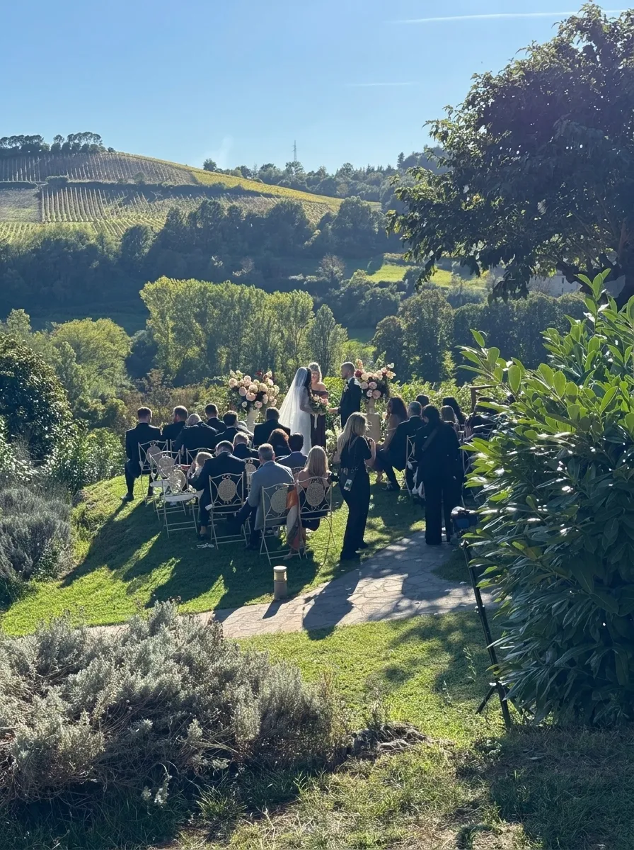 Mariage classique en Toscane