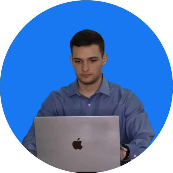 CEO using laptop picture