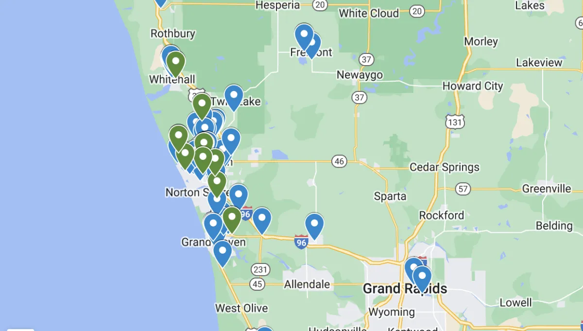 A close up of a door with a blurry background