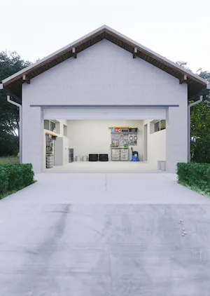 Open garage door