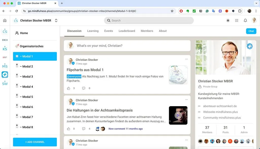 Mindfulness Plus Group Example 1