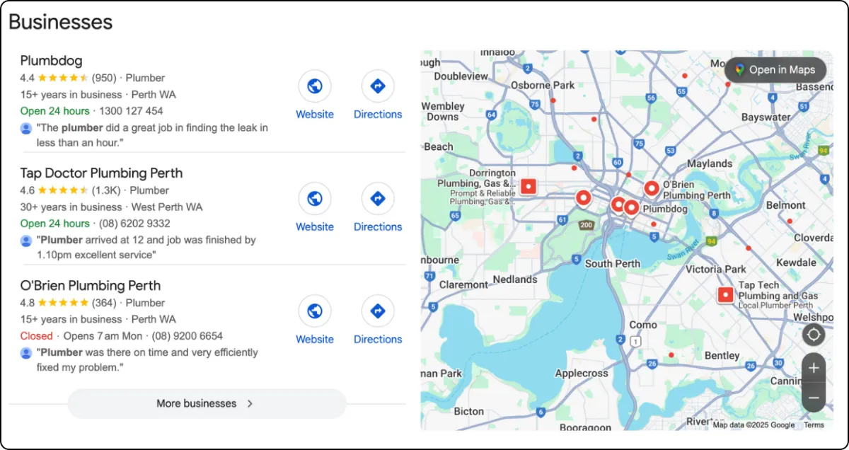 Local SEO for Perth businesses