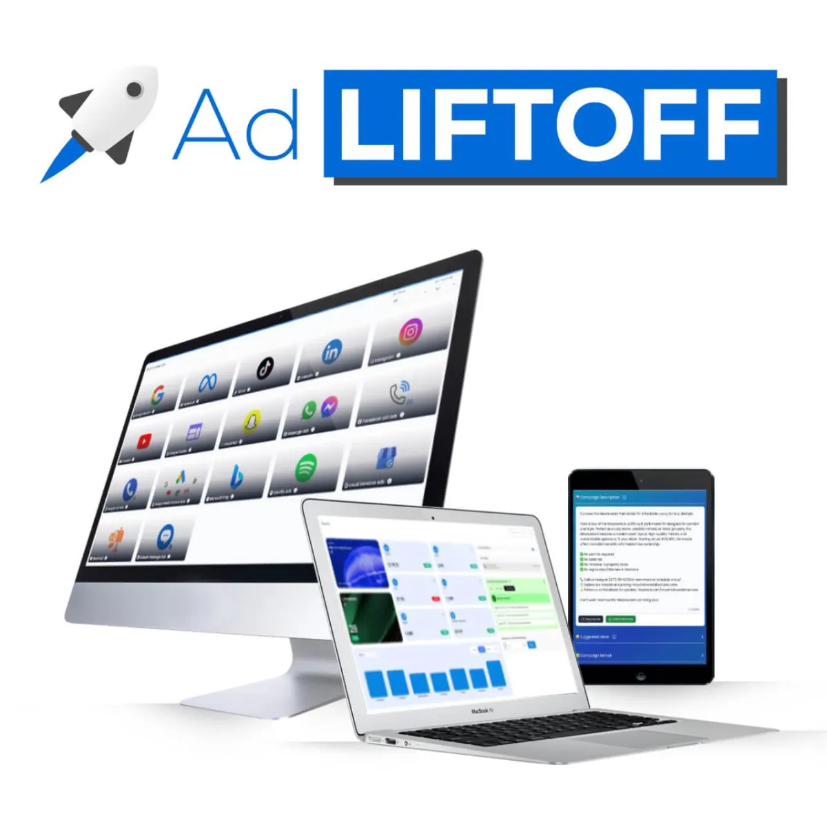 Ad Liftoff AI advertising software suite