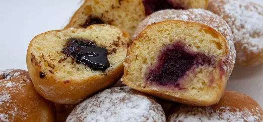 Jelly donuts at Strato Cafe in Liberty Township