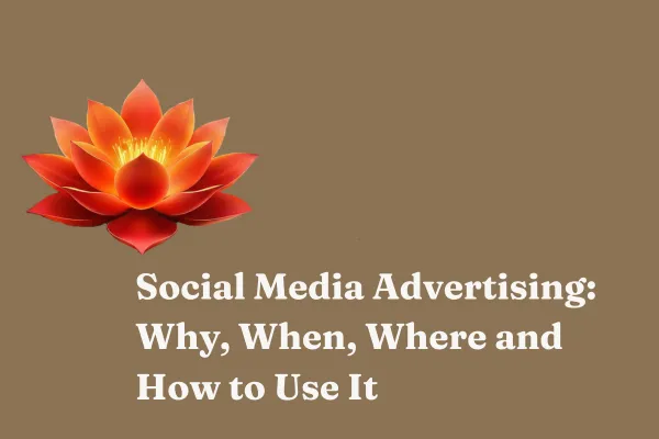 Social Media Advertising: Why, When, Where and How to Use It