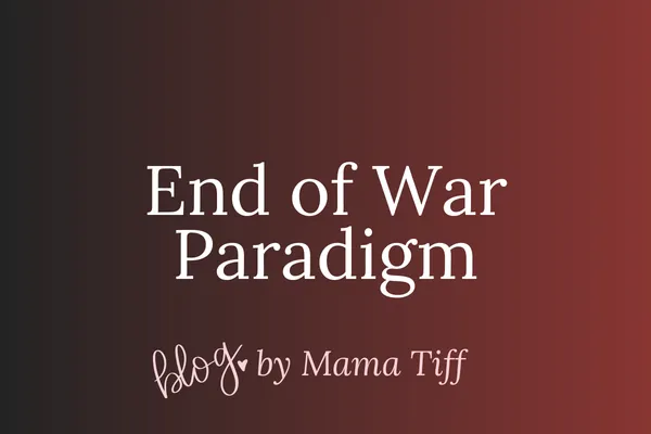 The Blue transmission through Mama Tiff: humanity witnessing the collapse of war-based systems, transition to peace.
