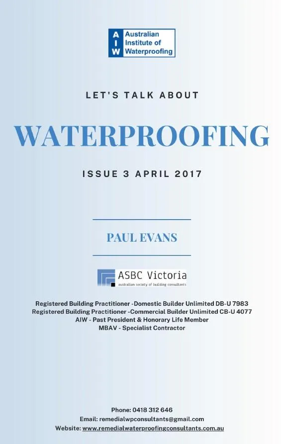 2017-April-Australian-Institute-Waterproofing-AIW-Newsletter-President-Paul-Evanse