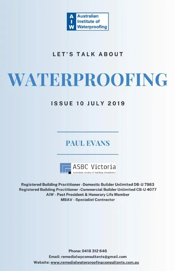 2019-July-Australian-Institute-Waterproofing-AIW-Newsletter-President-Paul-Evans