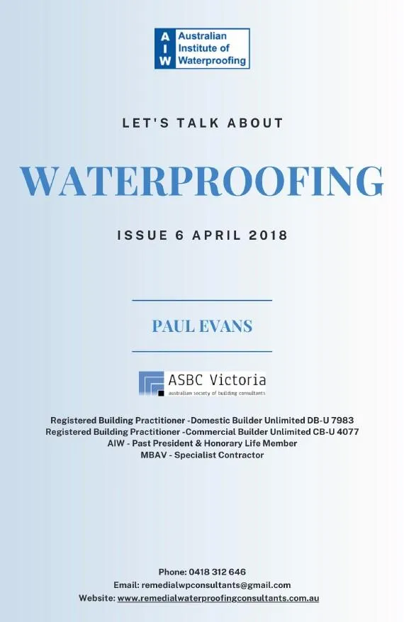 2018-April-Australian-Institute-Waterproofing-AIW-Newsletter-President-Paul-Evans