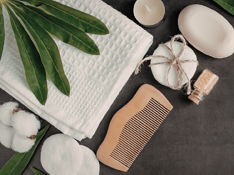 Luxury spa treatment products and accessories at Precia Aesthetics Vienna VA