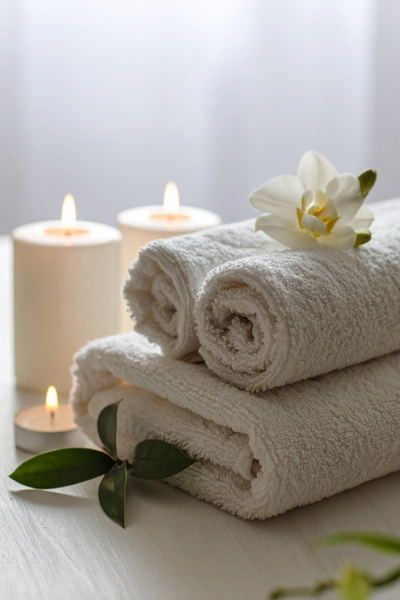 Professional Thai massage therapist providing relaxing massage in Houston