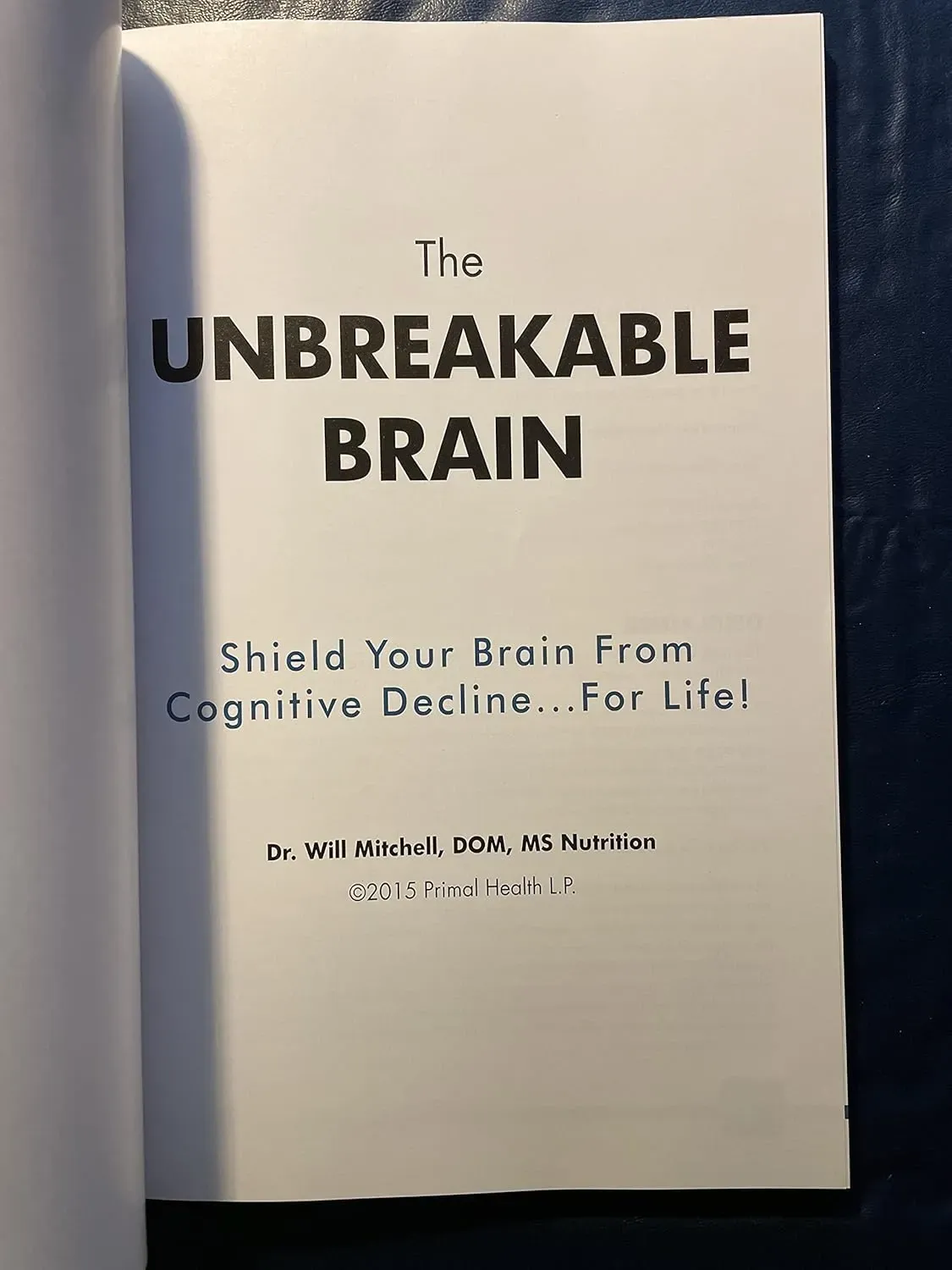 The Unbreakable Brain book