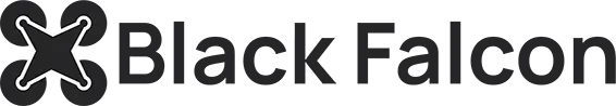 Black Falcon Drone logo